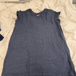 H&M Blue Sleeveless Mini Muscle Dress